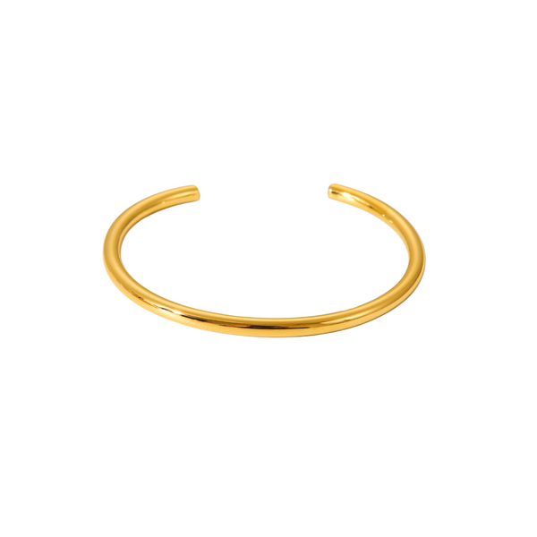 Classic open bangle - guld