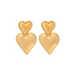 Heart øreringe - guld